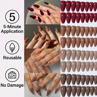 96PCS Medium Coffin Press On Nails