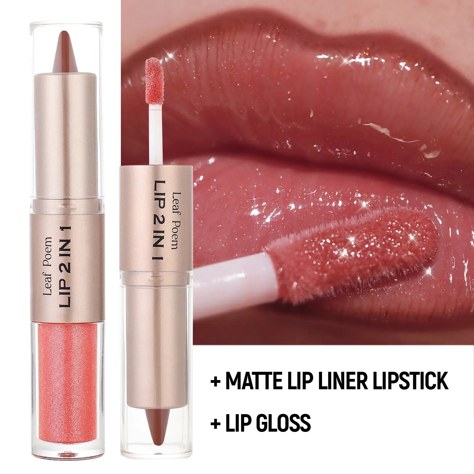 Black Brown Tapered Lip Liner Contour Pencil