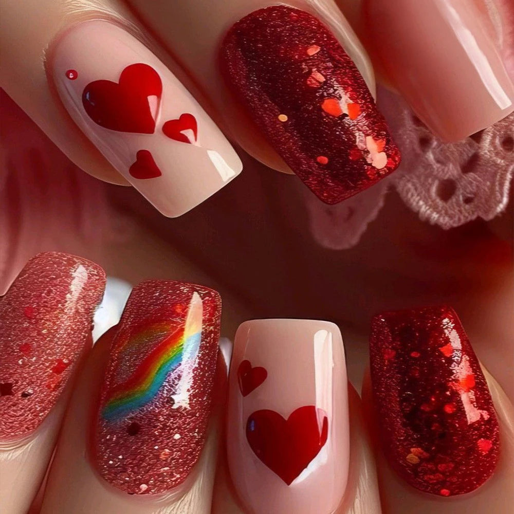24pc Short Ballet Press on Nails