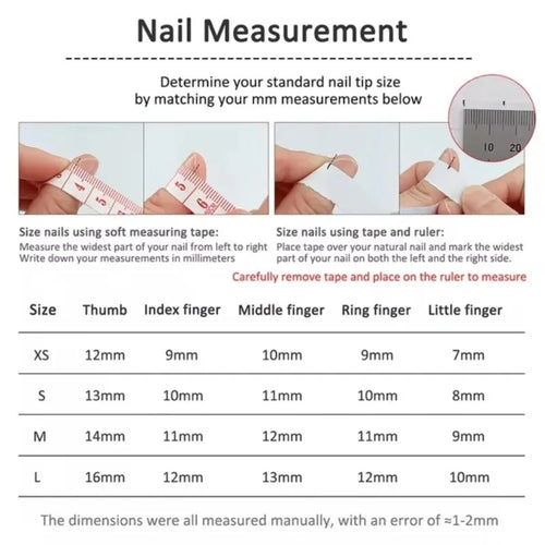 10pcs Ocean Style Duck Bill Press on Nails
