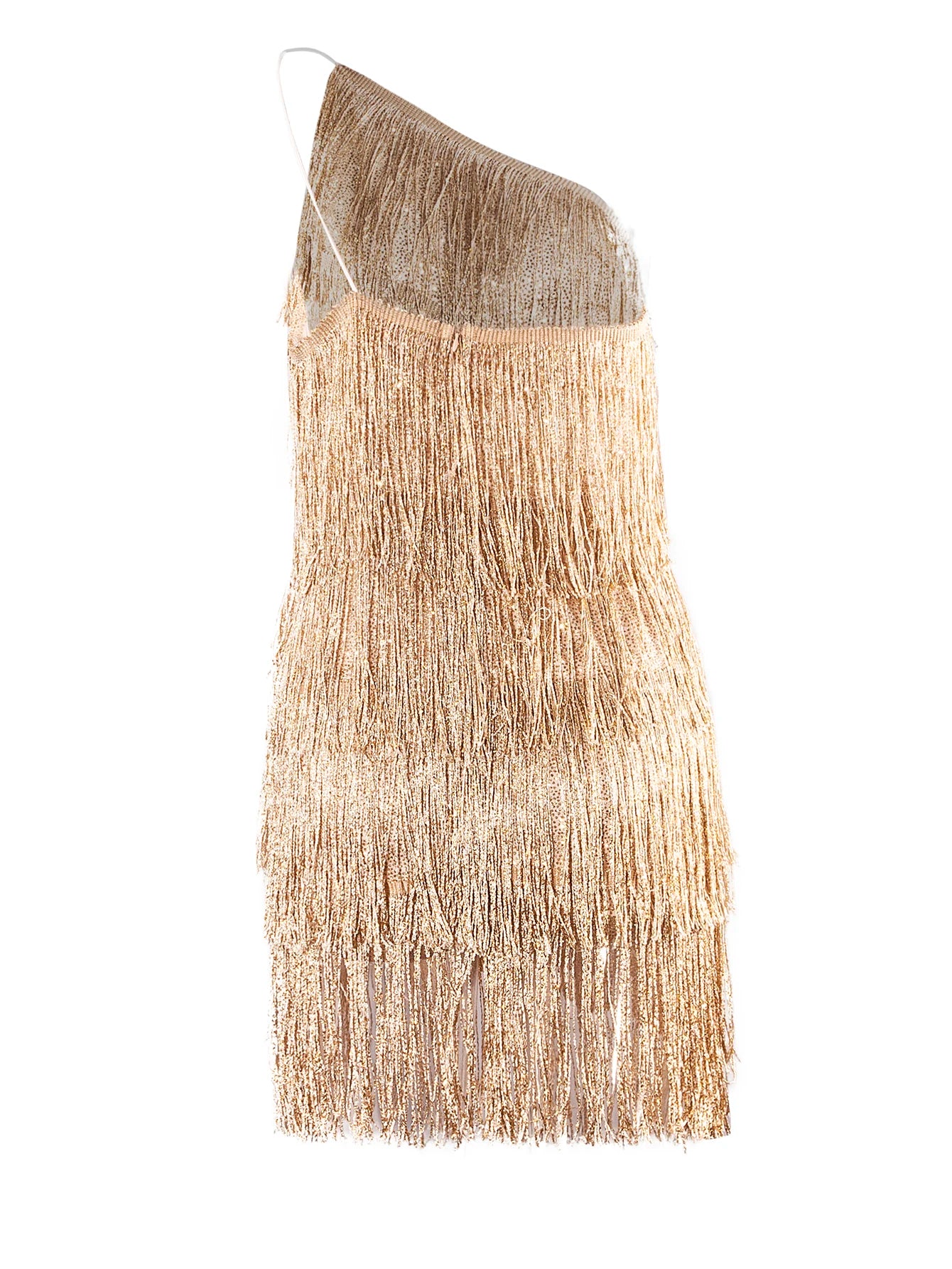 Women's One Shoulder Tassel Dress