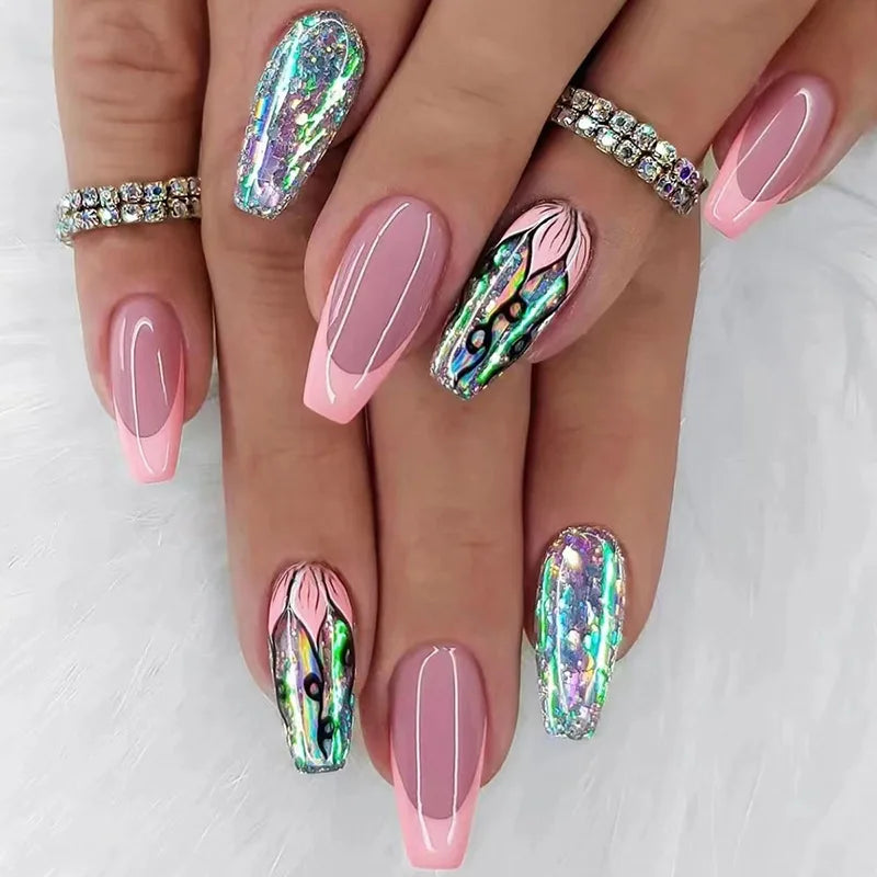 24pcs Simple Press on Nails