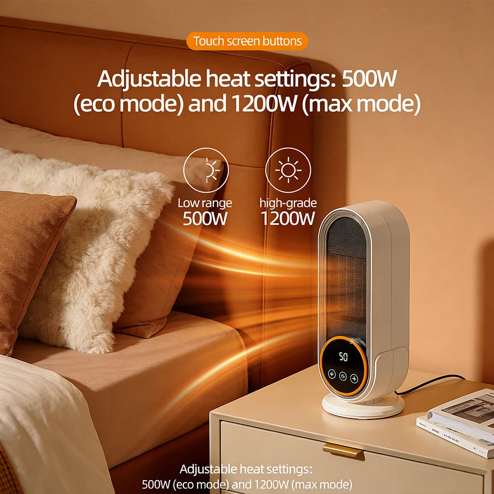 1200W Electric Portable Fan Heater