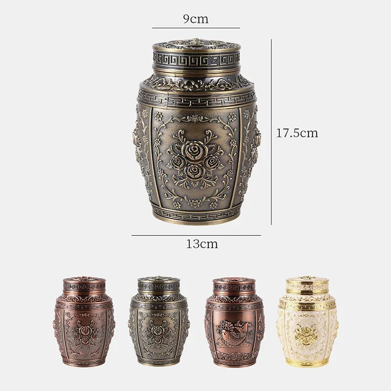 Metal Cremation Urns for Human Ashes, Coffin Box, Pet Memorial, Keepsake Urns, Small Animal Urn