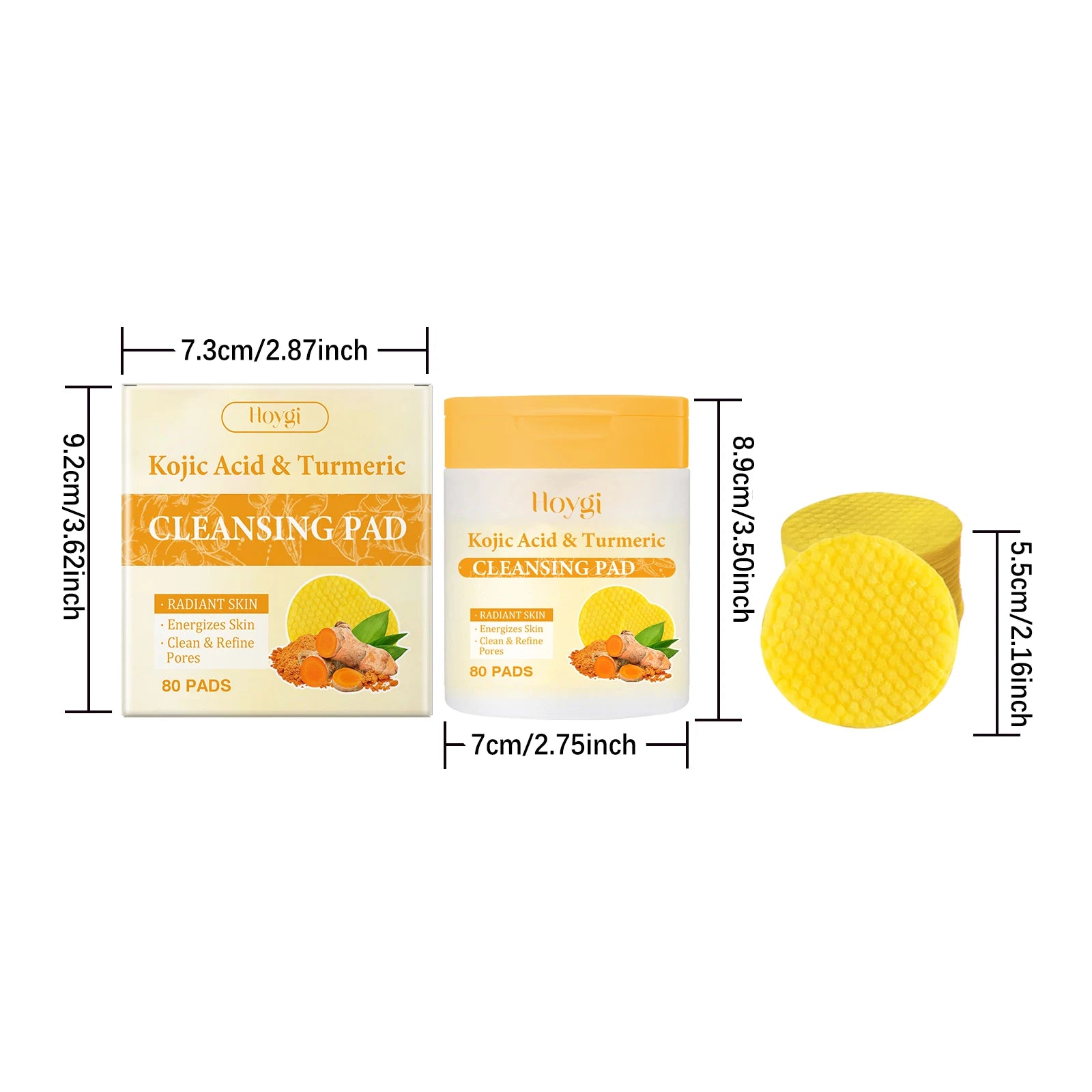 Turmeric Kojic Acid Cleansing Pads