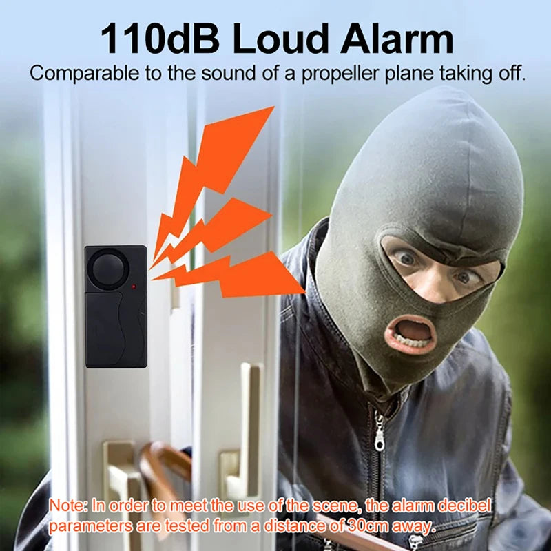 110dB Loud Door Window Alarm With Remote Control