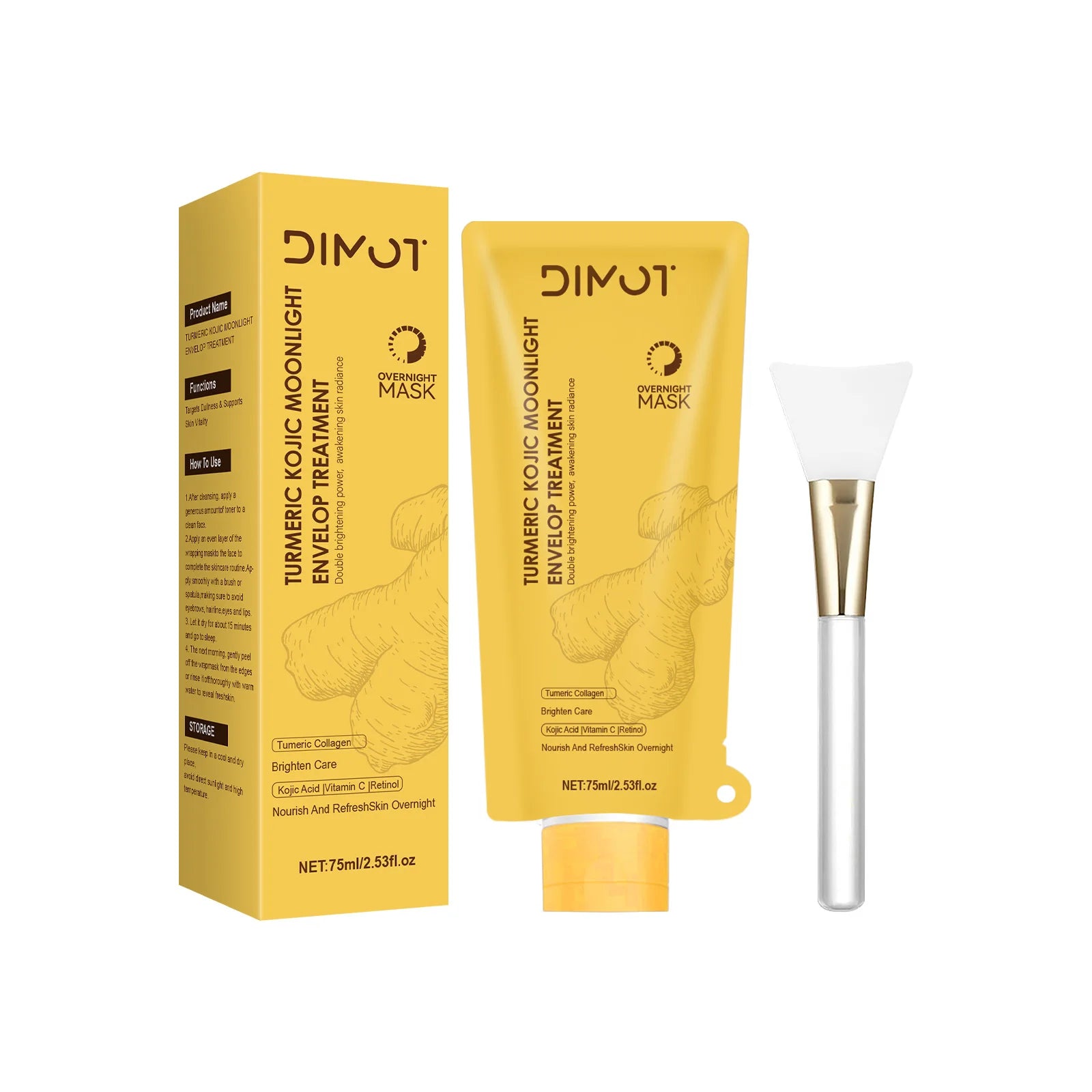 Kojic Acid Turmeric Night Wrapping Facial Mask