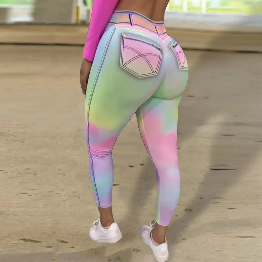 Tie-dye Colorful Leggings
