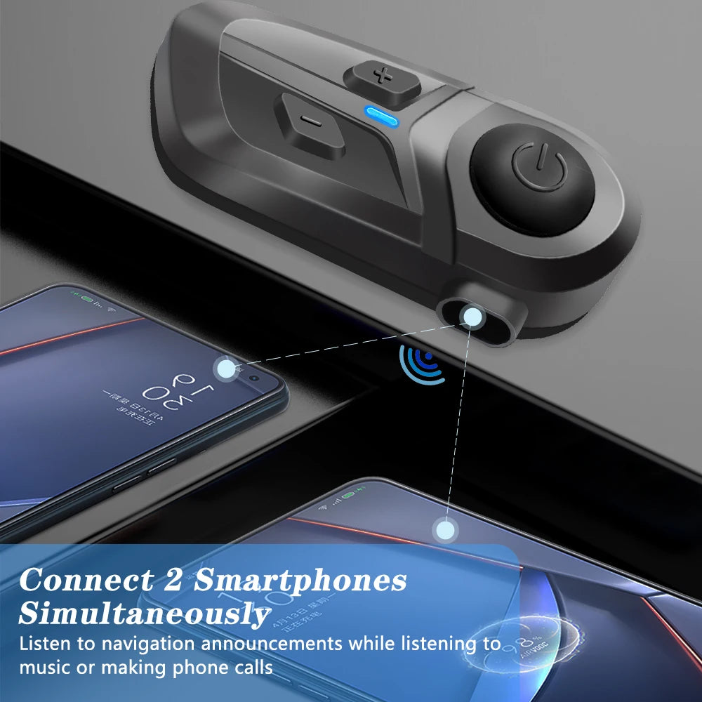 Wireless Motorcycle Helmet Headset Hands-free