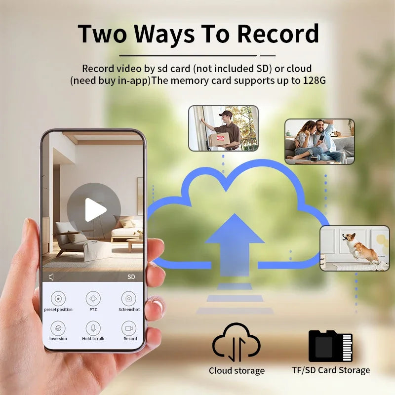4K 8MP Pet Dog Camera with Phone App