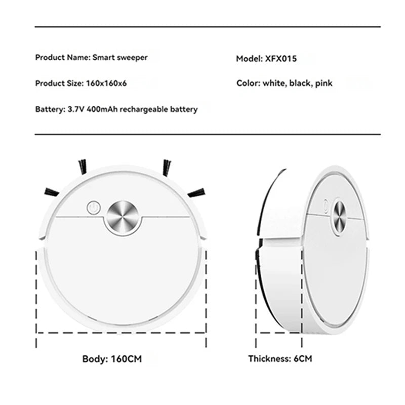 Smart Vacuum Cleaning Robot Mini Mopping Suction And Sweeping