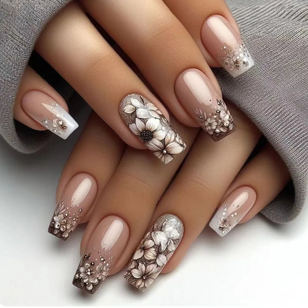 24pc Short Ballet Press on Nails
