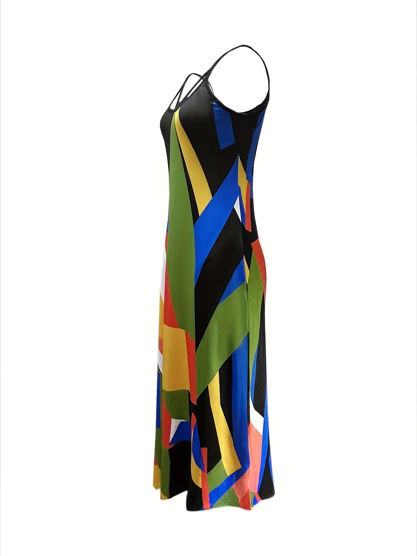 Geometric Patchwork Dress