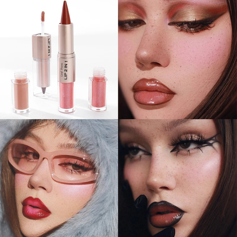 Black Brown Tapered Lip Liner Contour Pencil