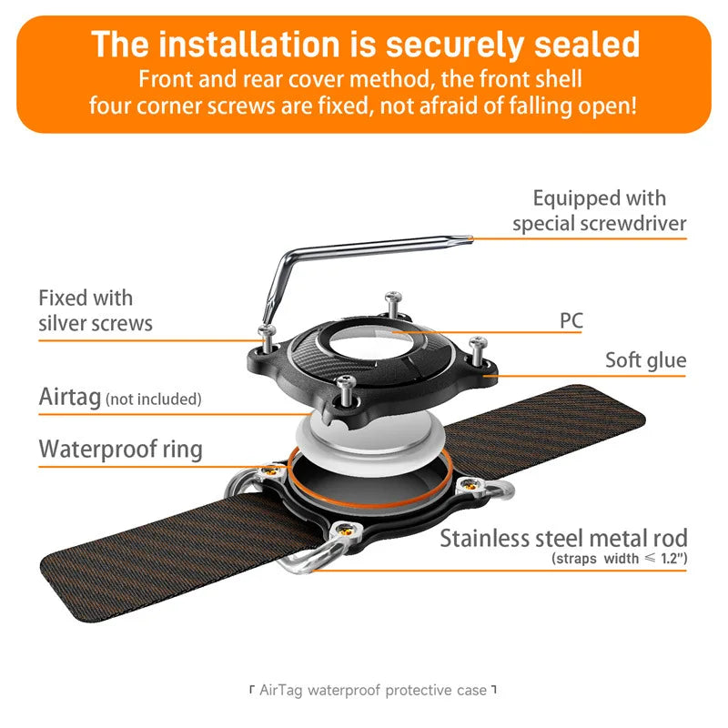 Eayburst AirTag Dog Collar Holder