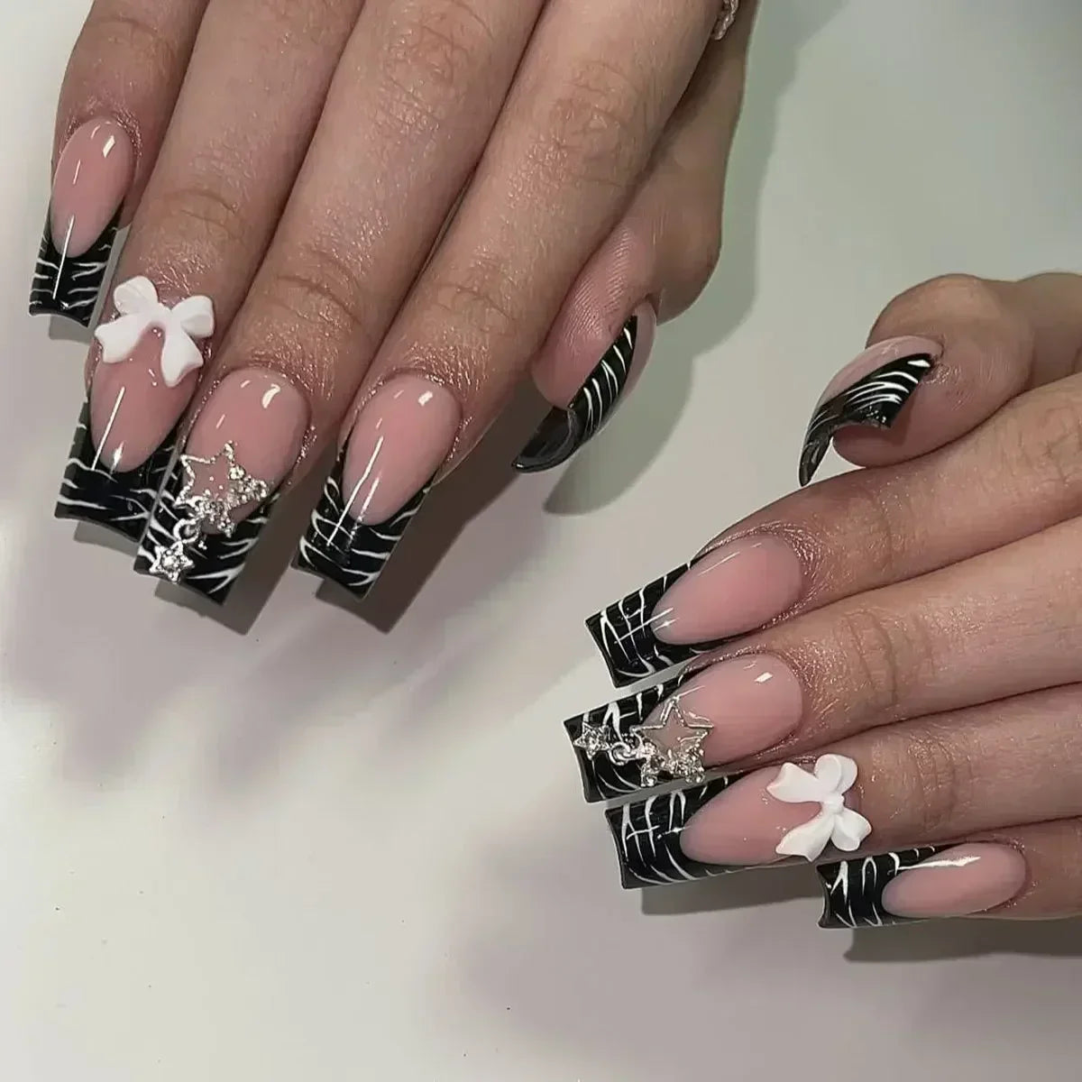 24Pcs French Press on Nails