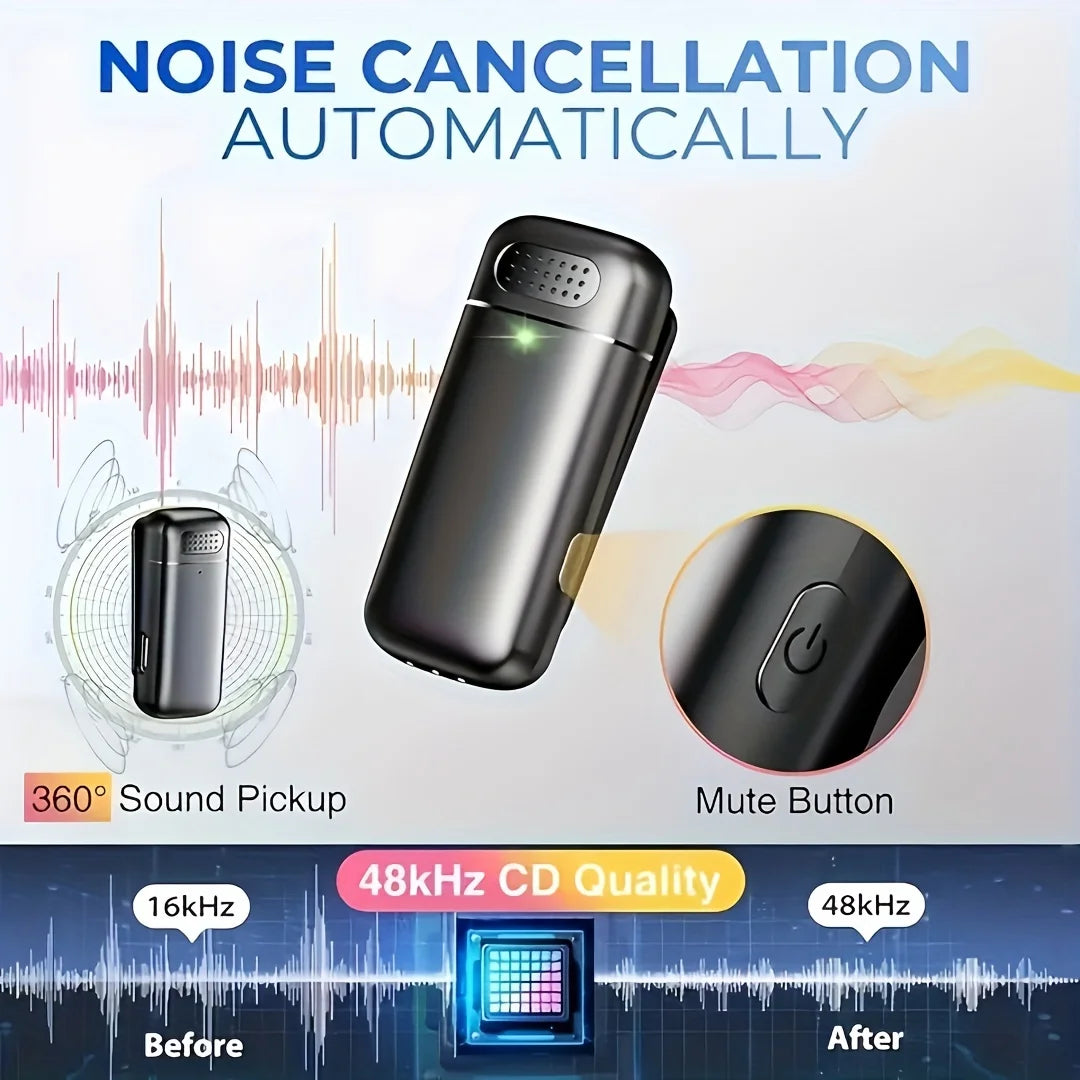 Wireless Lavalier Microphone for Cell Phones