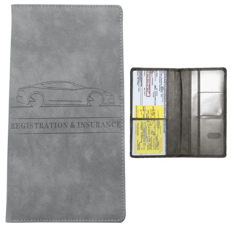 Car Registration Vehicle License Insurance Card Holder Wallet