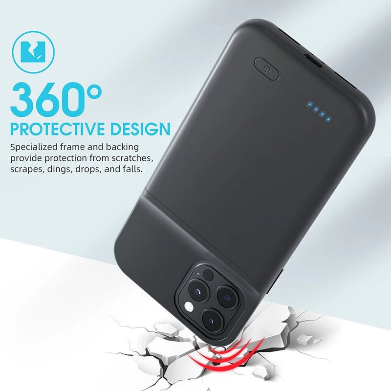 6800/7000mAh Battery Charger Case