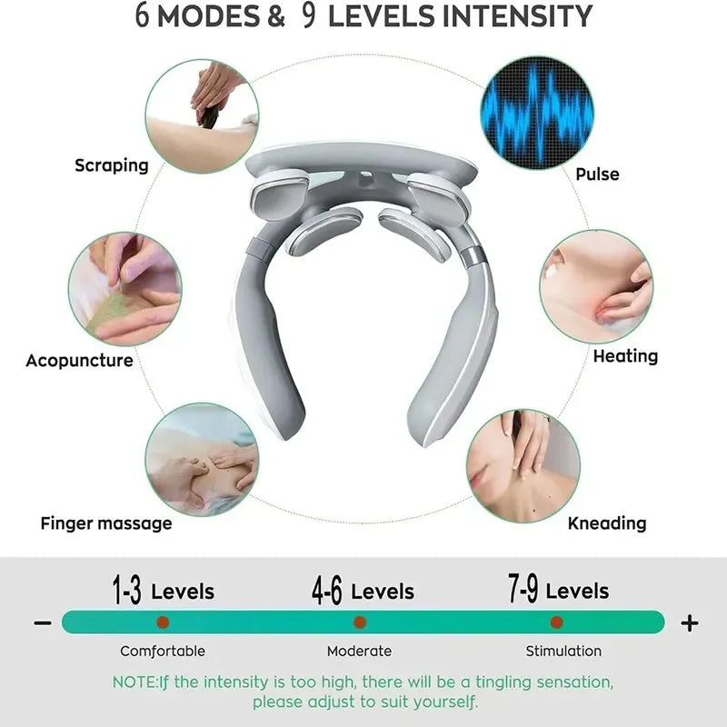 Electric Neck Massager Shoulder Kneading TENS Massager