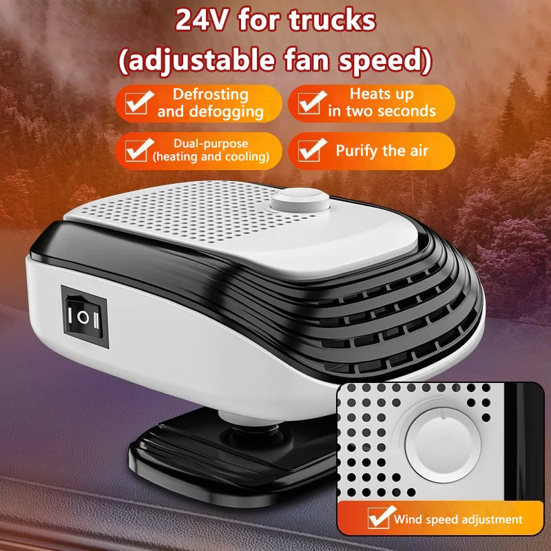 360° Rotation Winter Fast Car Heater 12V/24V