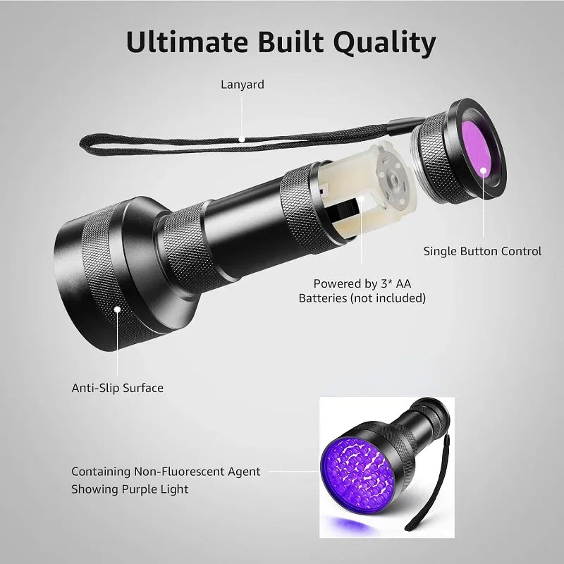 100/51/21 LED UV Flashlight