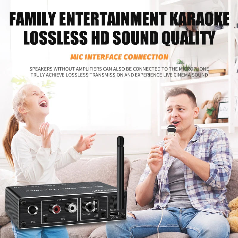 Bluetooth 6.0 Audio Receiver Coaxial DAC Converter
