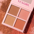 Four Color Matte Powder Blusher