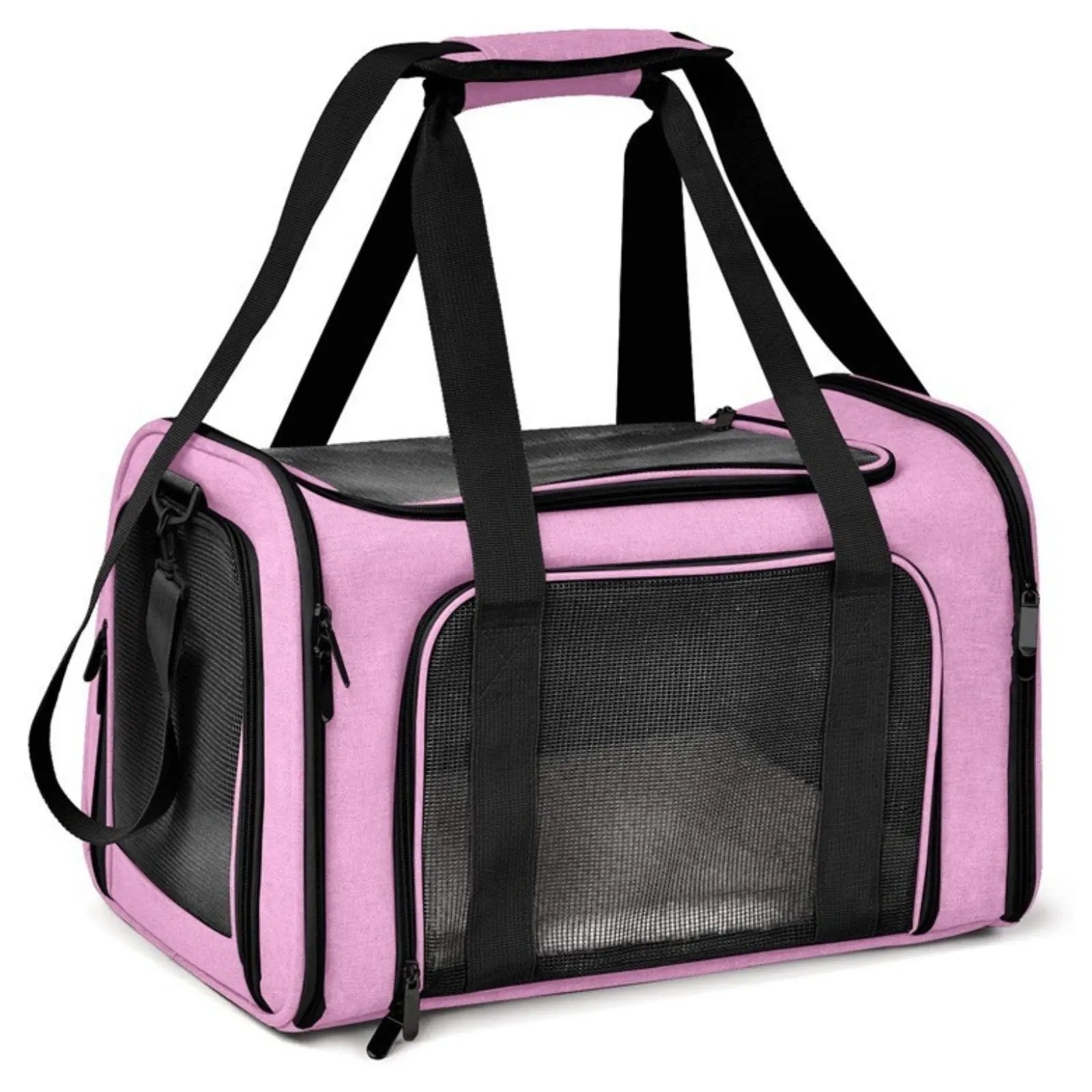 Mesh Pet Travel Carrier Foldable Soft Sided Pet Carrier