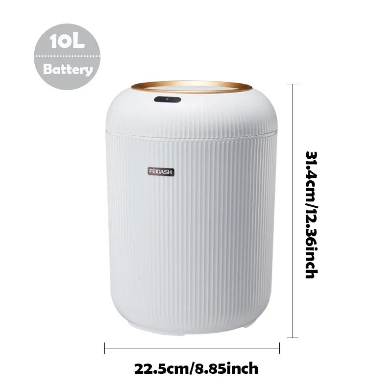 10L Motion Sensor Automatic  Trash Can with Lid