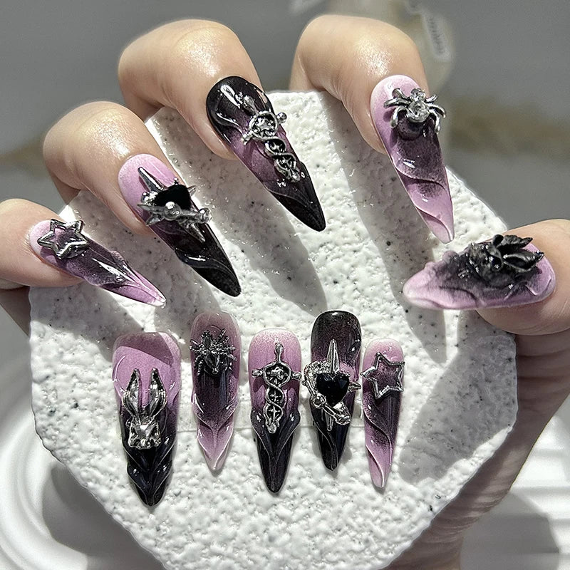 10 Pieces Y2k Halloween Press On Nails