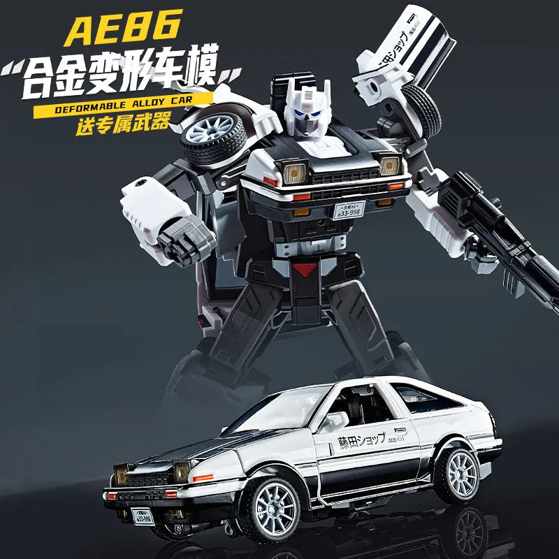 AE86 Defromed Alloy Car Model Robot