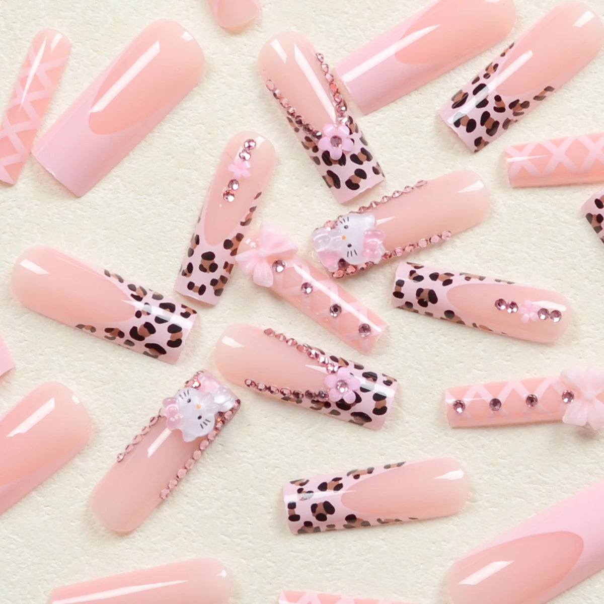 24Pcs Long Ballet Shape Nails