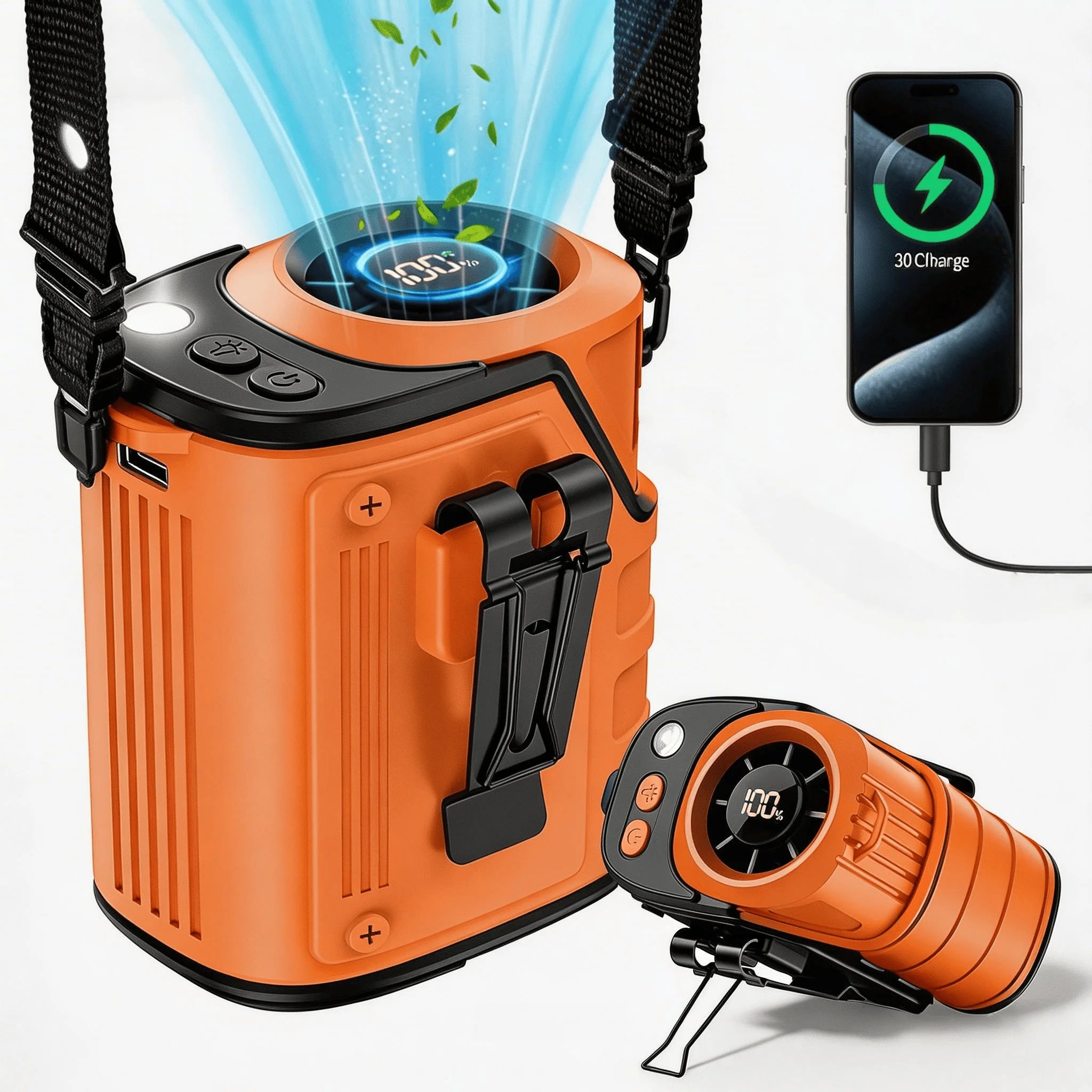 Waist Portable Handheld Fan