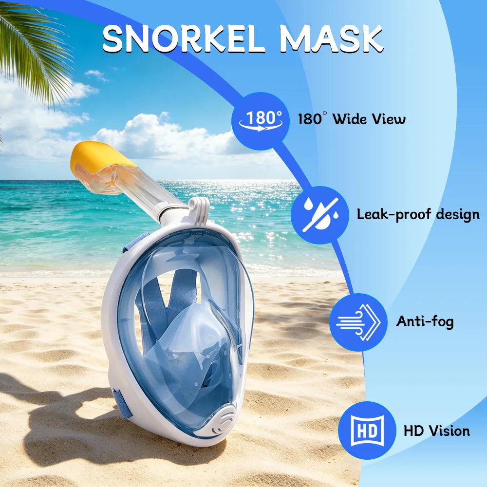 Underwater Scuba Anti Fog Full Face Diving Mask