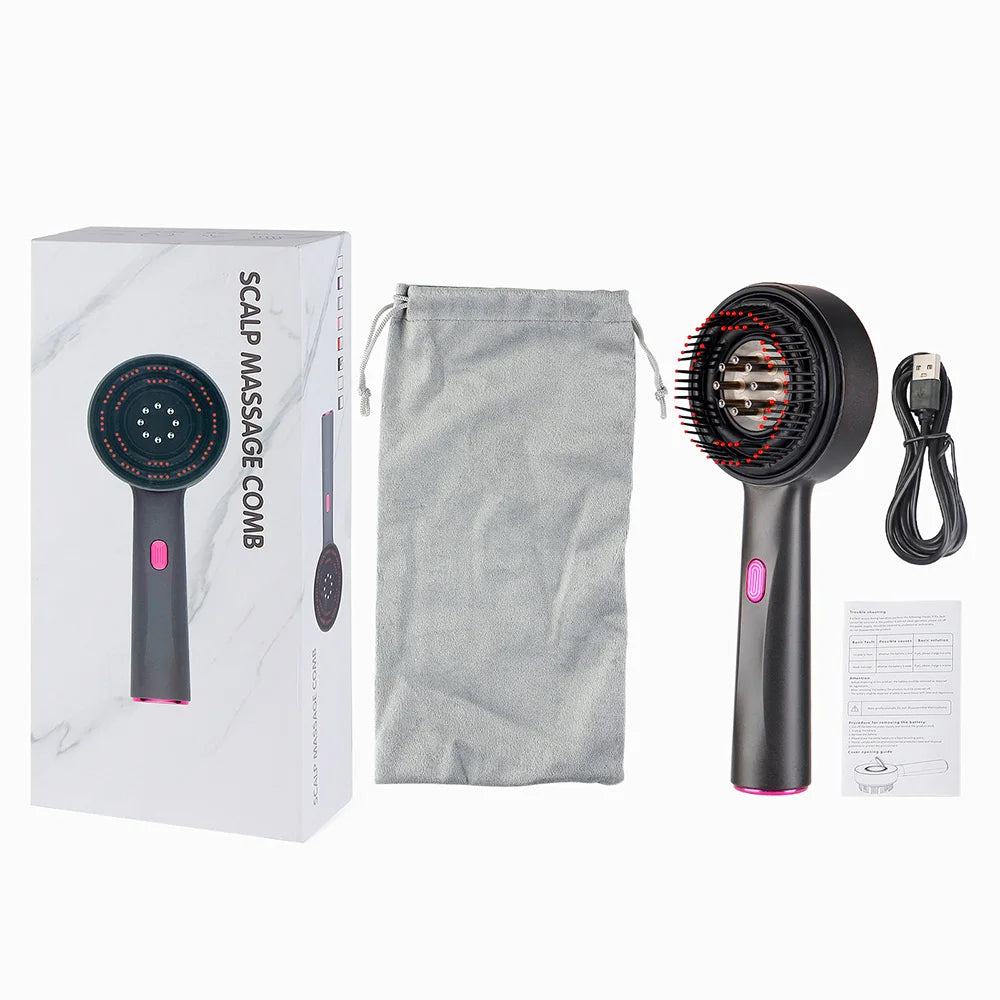 Electric Vibration Massage Comb Red Light Therapy