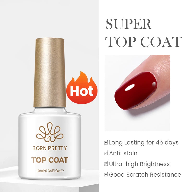 BORN PRETTY Super Top Coat and Base Gel Nail Polish