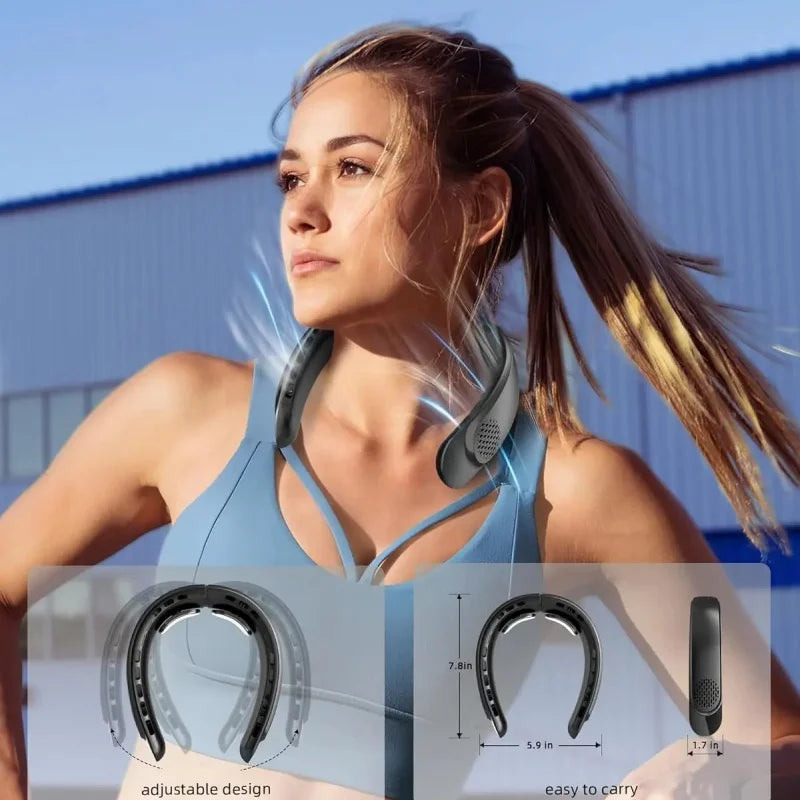 4000mAh Leafless Portable Neck Fan