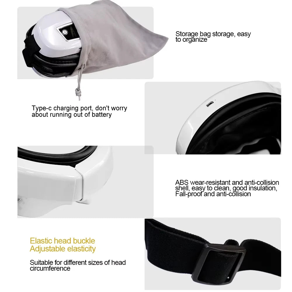 6D Smart Eye Massager Vibration Airbag Compress Eye Care