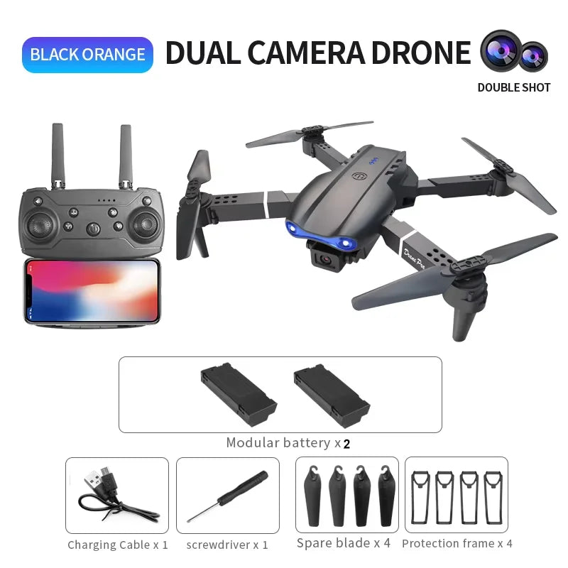 ZNLYRION Dual Camera FPV Drone Optical Flow Hover Foldable RC Quadcopter