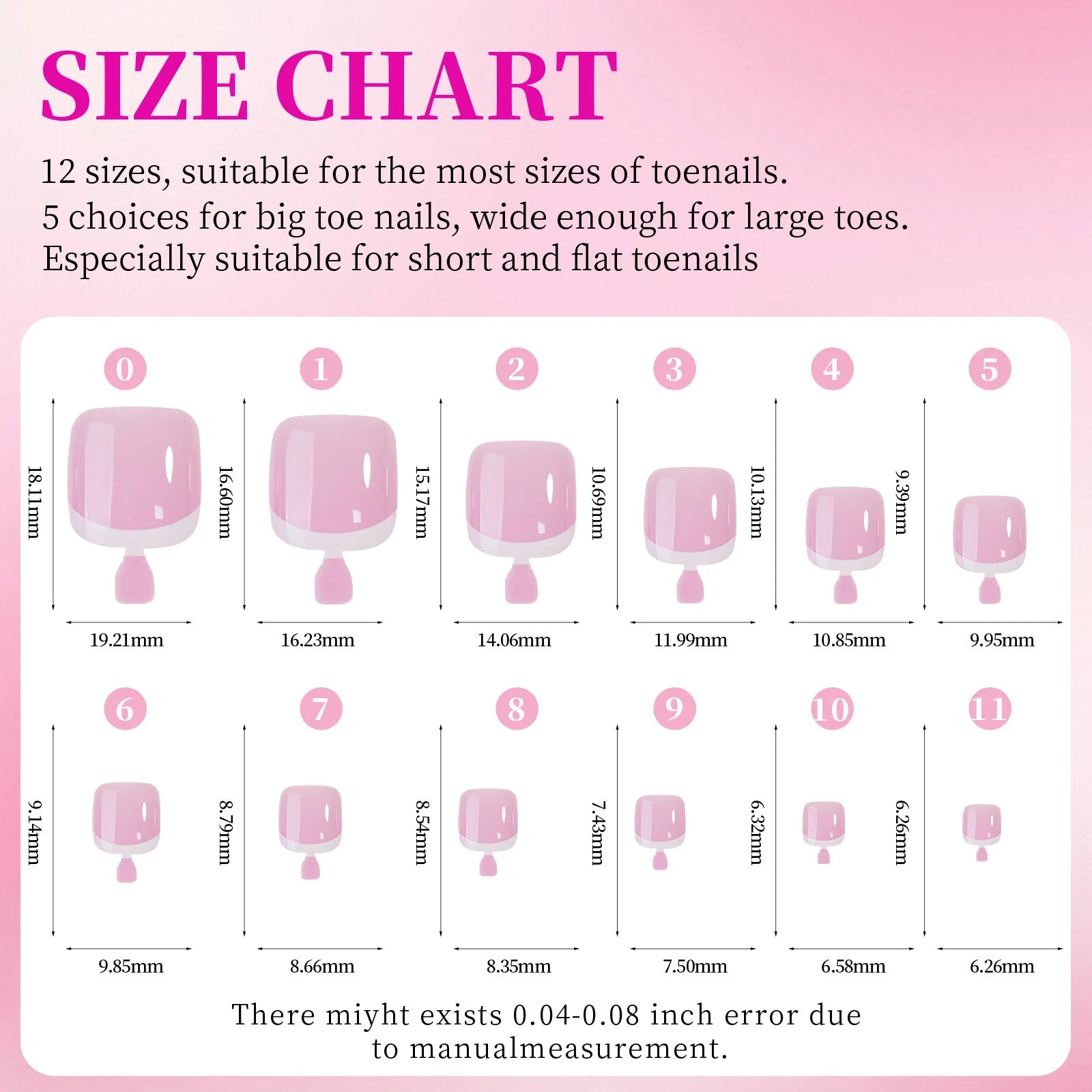 96pcs/Box French/Cat Eye Toe Press On Nails