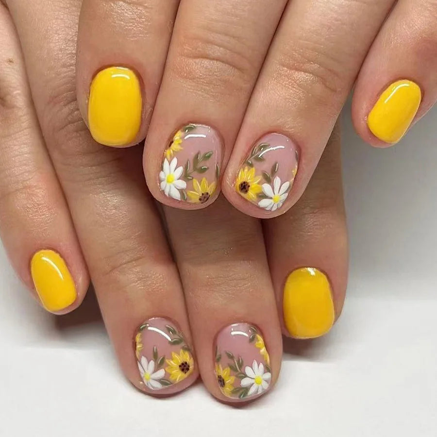 24pc Short Ballet Press on Nails