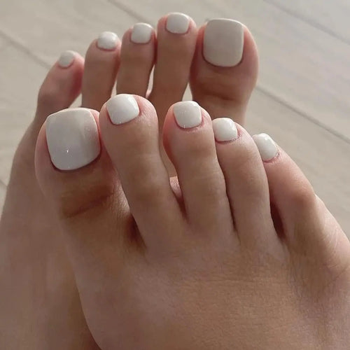 120PCS/PCS  Women's White Press On Nail