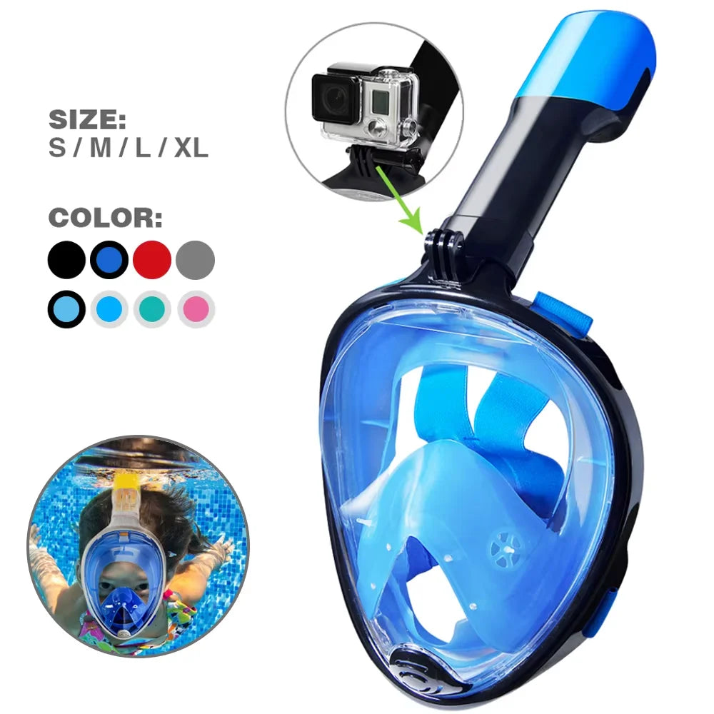 Underwater Scuba Anti Fog Full Face Diving Mask