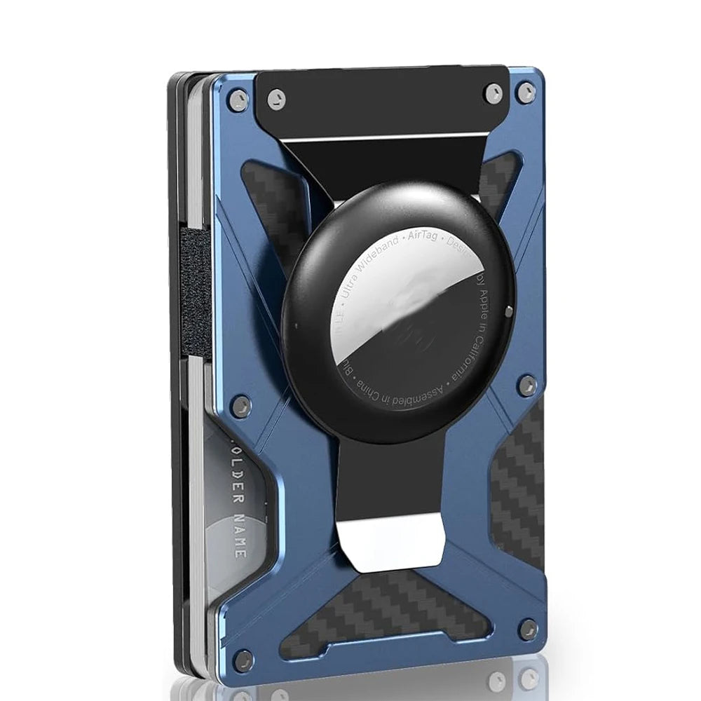 MagSafe-Metal Card Holder with AirTag Holder, RFID Blocking