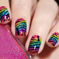 Y2K Colorful Print Press On Nails