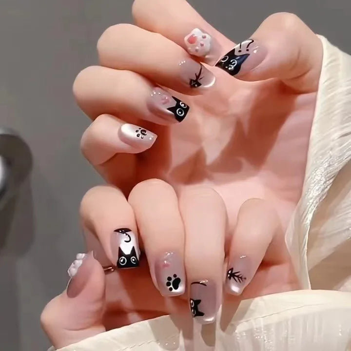 24pc Short Ballet Press on Nails