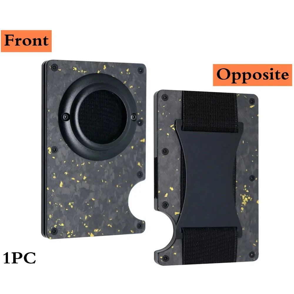 Minimalist Wallet with Airtag Holder and Money Clip