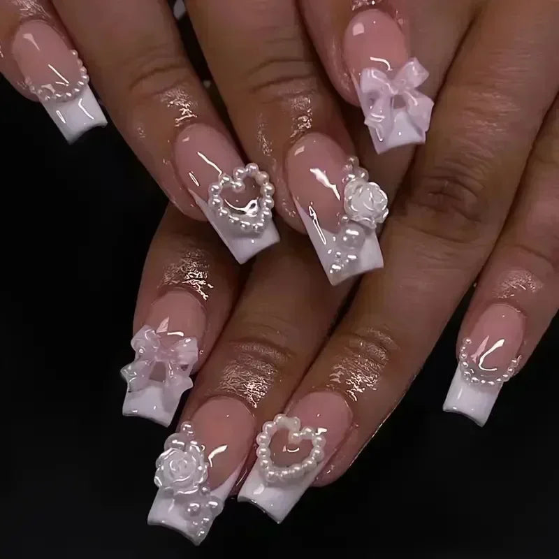 24Pcs French Press on Nails