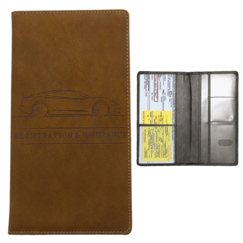 Car Registration Vehicle License Insurance Card Holder Wallet